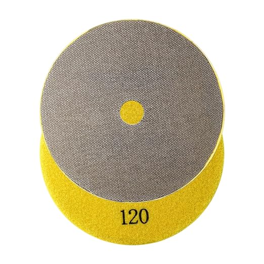6 Inch Electroplated Diamond Grinding/Polishing Pads Sanding Granite Concrete Glass Metal Stone Grinding Disc(grit 120-1pc)