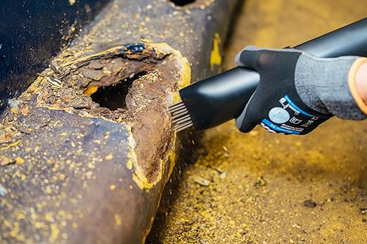 CS Unitec | 121.2099 | 2B Needle Scaler. Heavy-Duty, All-Steel Construction, Inline Grip, 19 Needles, Air-Powered, 3000 Blow per Minute, 5.75 Lbs - Made in England