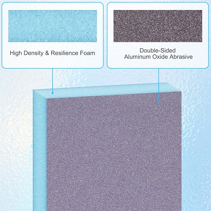 12 Pack Sanding Sponge, Washable and Reusable Sanding Blocks 120 Grit Wet Dry Sand Paper for Wood Drywall Metal Furniture