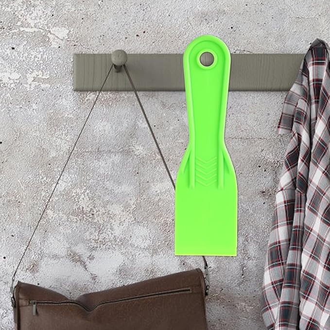 6pcs Plastic Putty Knife, Flexible Putty Scraper Wall Scraper Accessory for Repair Spackling Patching Plastering and Painting(Green)