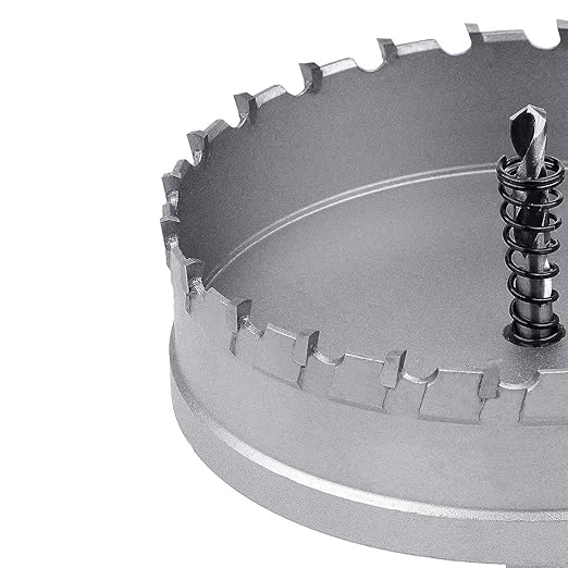 105mm (4-1/8 inch) Metal Steel Hole Saw with 2 Drill Bits, Hole Cutter for Thick Metal,Stainless Steel,Iron and Wood (105mm (4-1/8 inch))