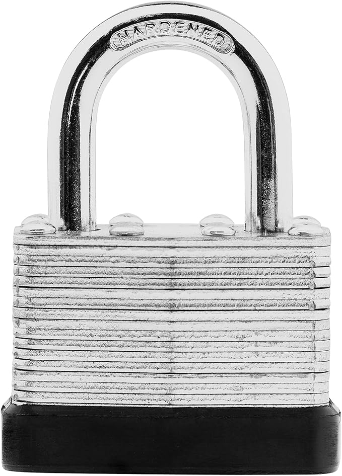 24-Pack Keyed Alike Laminated Steel Padlocks Keys, 1-3/4" Wide, Heavy Duty Pad Lock Set with Same Keys