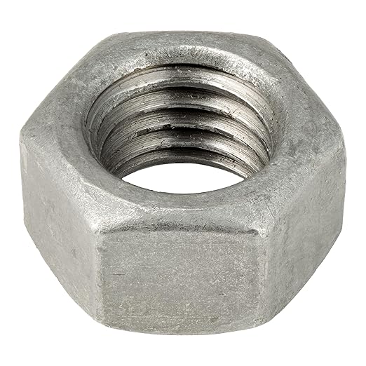 5/8"-11 (25 Pack) Galvanized Grade 2 Hex Nuts, Coarse Thread, Hot Dipped, Industrial/Commercial Grade ASME B18.2.2 by Makers Bolt