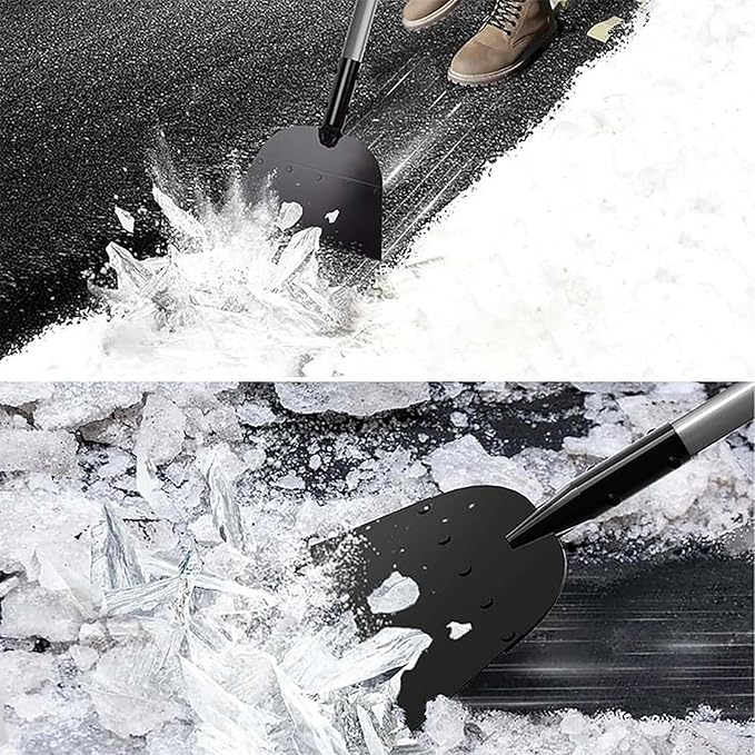 Flat Shovel, Ice Scraper, Snow Shovel, Ice Shovel, 54" Snow Ice Chopper for Walkway, Ice Removal Tool for Road Garden Scraper Garden Cleaning Scraper, Outdoor Weed Remove Tool for Lawn Edging