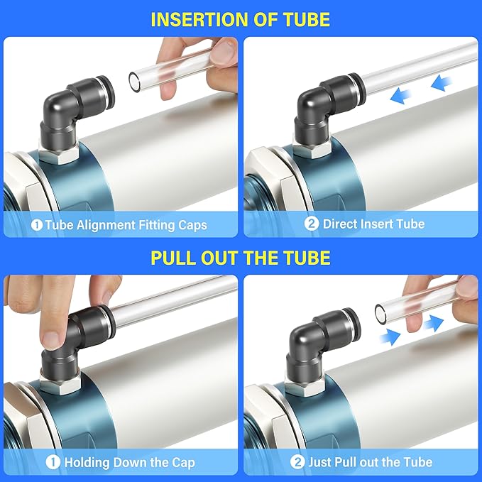 TAILONZ PNEUMATIC Male Elbow 3/8 Inch Tube OD x 1/2 Inch NPT Thread 90 Push to Connect Fittings PL-3/8-N4 (Pack of 10)