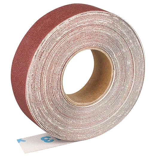 180 Grit Continuous Sandpaper Roll,1" x 32.13 Feet Emery Cloth Roll for Metalworking, Home Improvement, Sanding Automotive Plumbing