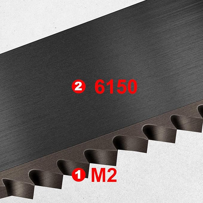 HAUTMEC 6-Inch Professional Bi-Metal HSS Blades 10 Pack, Mini Hacksaw Replacement Blades Set, 24 TPI High Speed Steel Grounded Teeth - HT0417