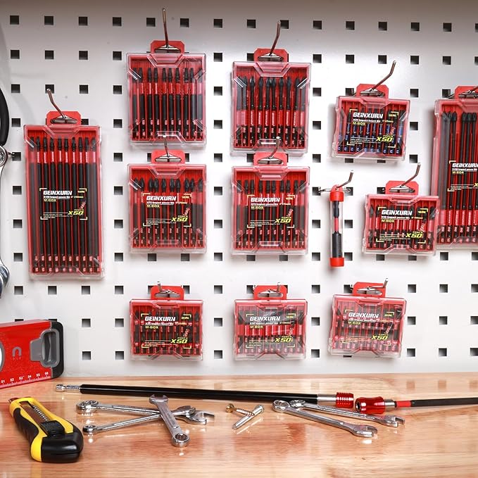 10Pieces 2 In. T20 Impact Tough Magnetic Screwdriver Bit Set, #20 Torx Head Power Bits, S2 Alloy Steel Star Bits with Storage M-Box