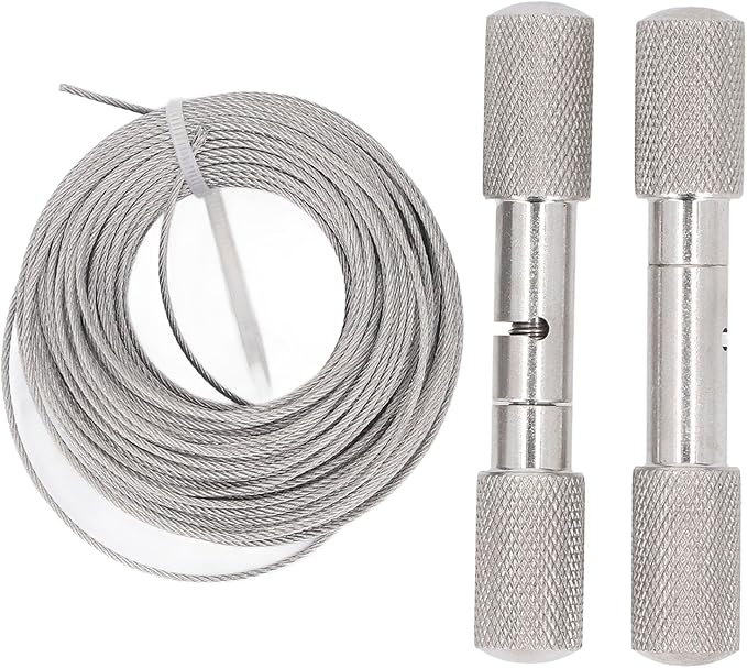 Sheep Horn Wire Saw Handsaws Camping Removal Cable Hand Saw with Handle and Storage Box Handheld Cattle Horn Trimming Wire for Farms Garden Yard Hiking 49.2FT Sheep Horn Wire Saw