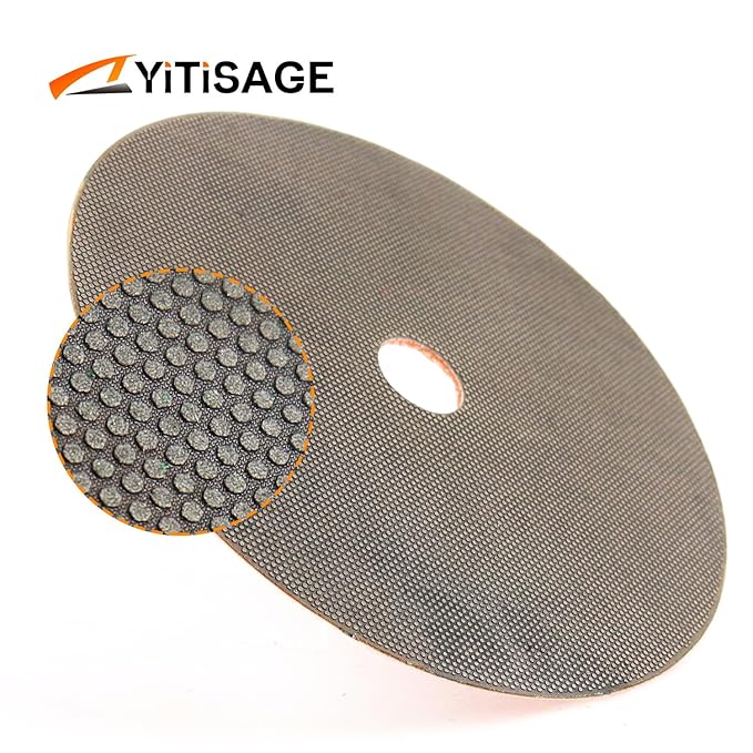 6 Inch Electroplated Diamond Grinding/Polishing Pads Sanding Granite Concrete Glass Metal Stone Grinding Disc(grit 200-1pc)