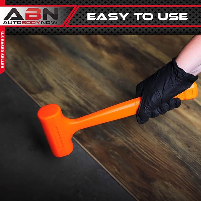 ABN Dead Blow Hammer, 3 lb Pound – Unicast Mallet with Non-Marring Rubber Coating