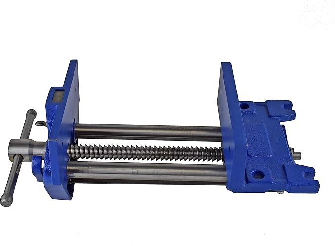 Yost Vises M9WW Rapid Action Woodworking Vise | Quick Release Lever for Quick Adjustments | 9 Inch Jaw Width | Made with Heavy-Duty Cast Iron | Blue