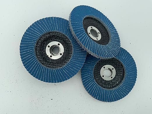 SIGNI 4" x 5/8" Premium Zirconia Flap Discs T27 10-Pack (Grit 120#)