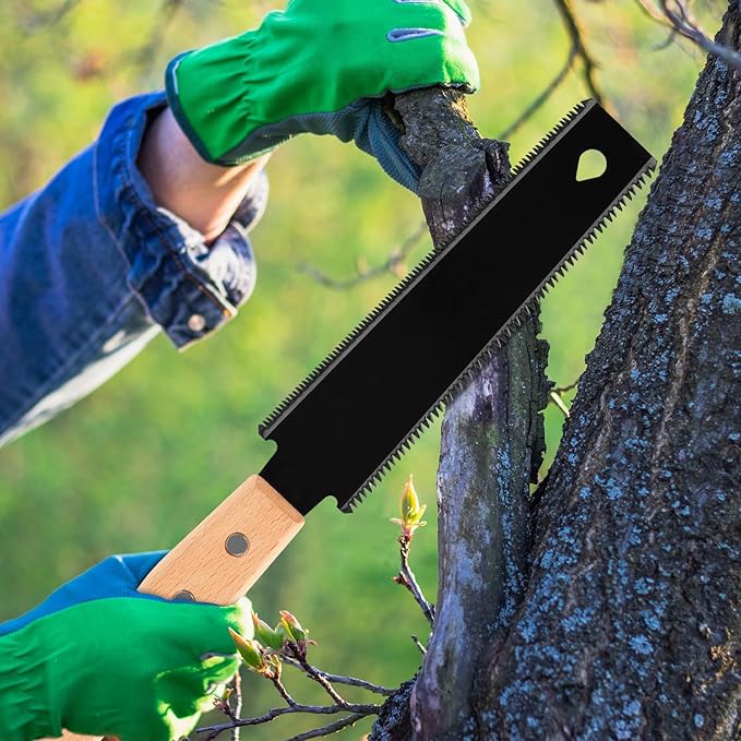 3Pcs 12" Japanese Hand Saw - Accurate Efficient 65 Manganese Steel Hand Saw, Precision Cutting Japanese Pull Blade for Woodworking
