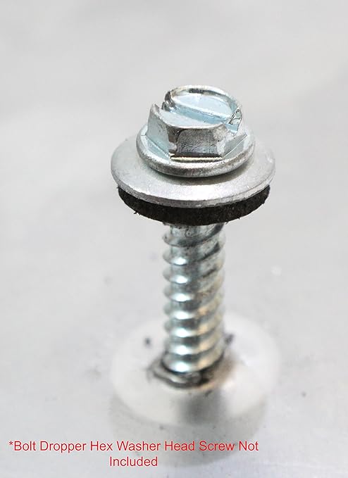 Bolt Dropper 1/4" x 5/8" Stainless Steel EPDM Bonded Sealing Washers (100 Pack), 1" OD Neoprene Backed Corrosion Resistant Load Distribution Water Tight Seal by Bolt Dropper
