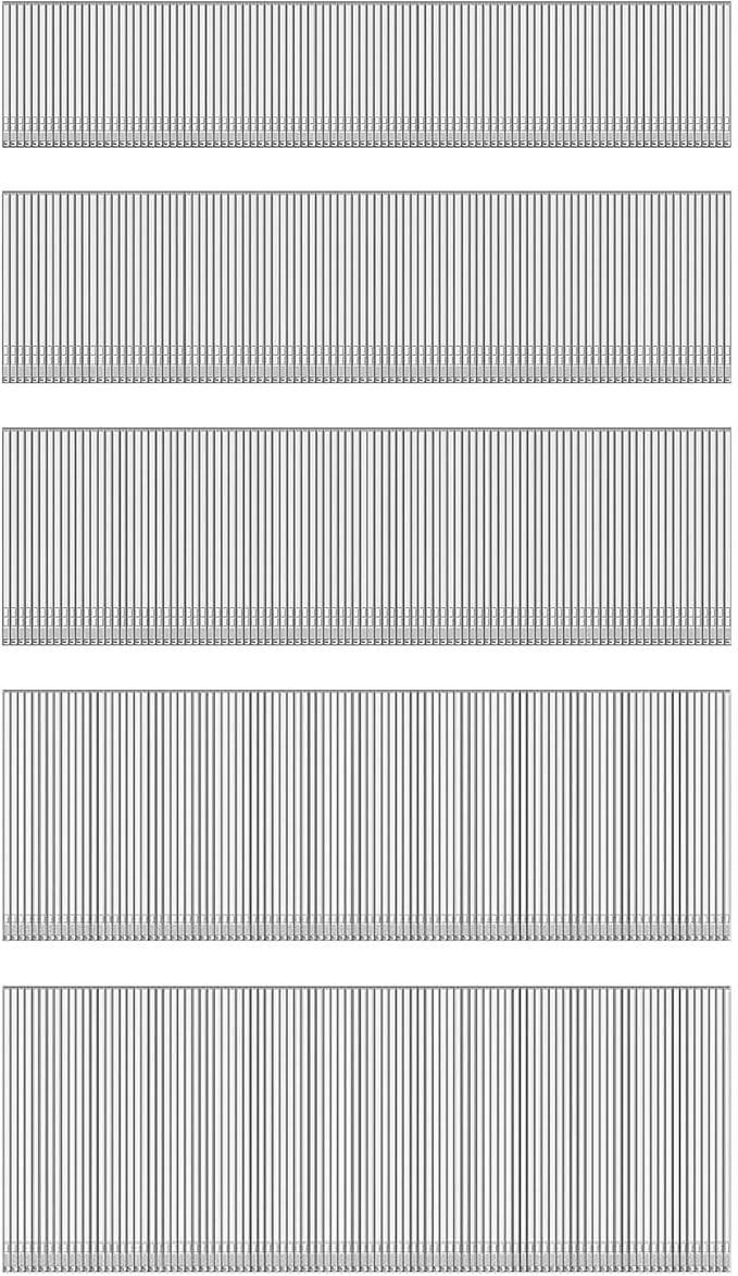 HW HAMWOO 18 Gauge 304 Stainless Steel Brad Nails,18 GA Nail Gun Nails Assorted, Suitable for Most Brand of 18 Gauge Pneumatic and Electric Brad Nailer(2",1-3/4",1-1/2",1-1/4",1")