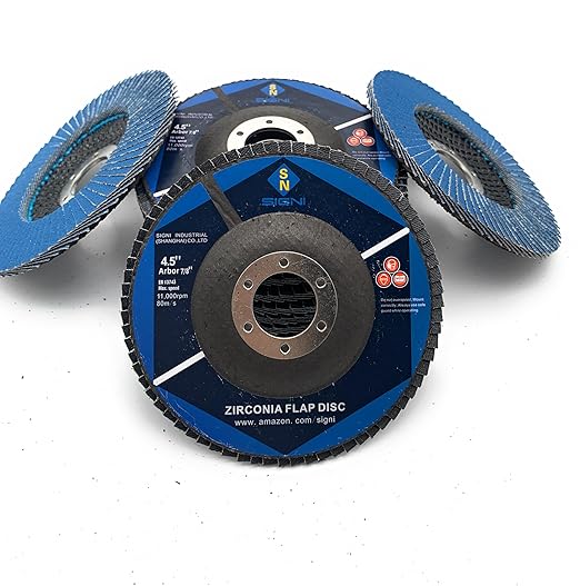SIGNI Premium Zirconia Flap Discs 10-Pack (4.5 inch T27 120#)