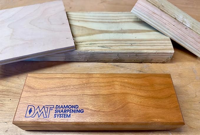 Diamond Machining Technology (DMT) 8" Diamond Whetstone Bench Stone, Extra Coarse Grit Sharpener with Hardwood Box (W8X)