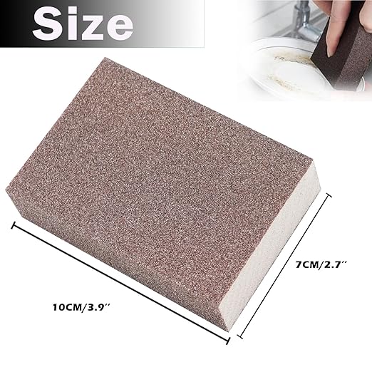 6Pcs Sanding Sponge 180 Grit Fine Blocks for Pot Brush Pan Brush Metal Sanding Wood Sanding Washable&Reusable N-G-001-180