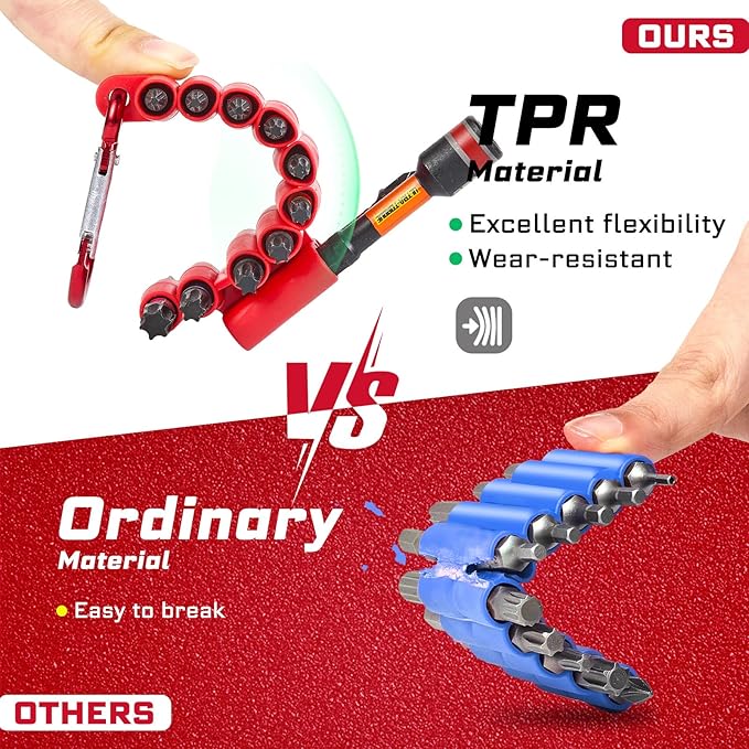 Impact Screwdriver Bits Set, 110 Pieces 1/2??Magnetic (PH/TORX/HEX/PZ/SQ/SL) S2 Steel Multi Power Insert Driver Bits and Socket Adapter, Nut Driver, Bit Holder with Colorful Organizer Sleeve