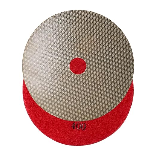 5 Inch Electroplated Diamond Grinding/Polishing Pads Sanding Granite Concrete Glass Metal Stone Grinding Disc(grit 400-1pc)