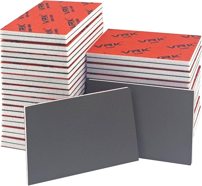 28 Pcs 400 Grit Sanding Sponge,Ultra Fine Sandpaper,Soft Foam Hand Sander Block Wet Dry Sanding Pads for Automobile Wood Furniture Metal Drywall Polishing