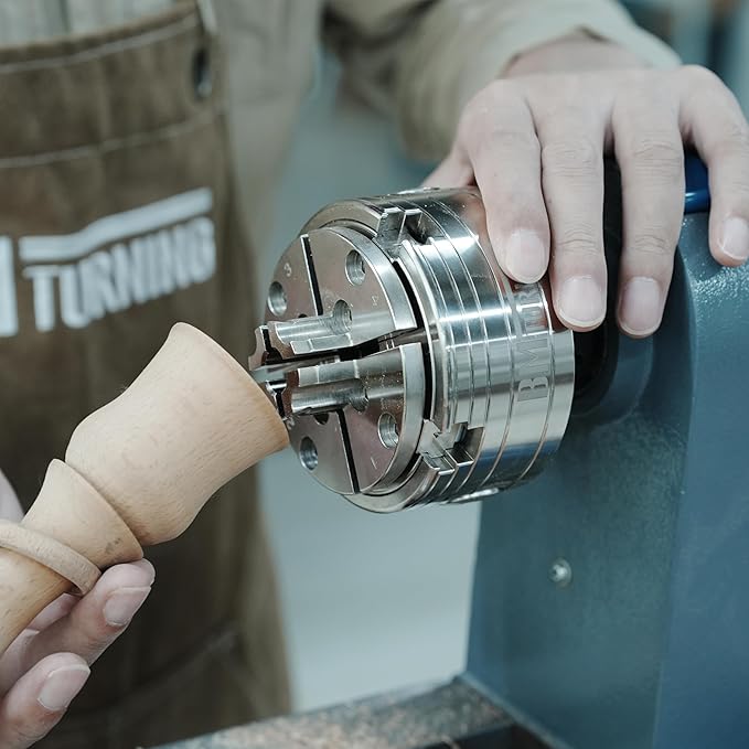 Woodlathe Chuck BMT-J6026 Spigot Jaws, Non-serrated for Woodturning Lathe Chucks, dovetail-shaped outer sides and non-serrated inner sides, Compatible with Super NOVA 2, G3.