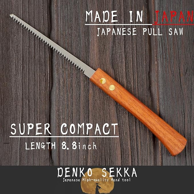 Woodworking Detail Trim Saw, Japanese Pull Saw for Craftsmanship, Narrow Blade