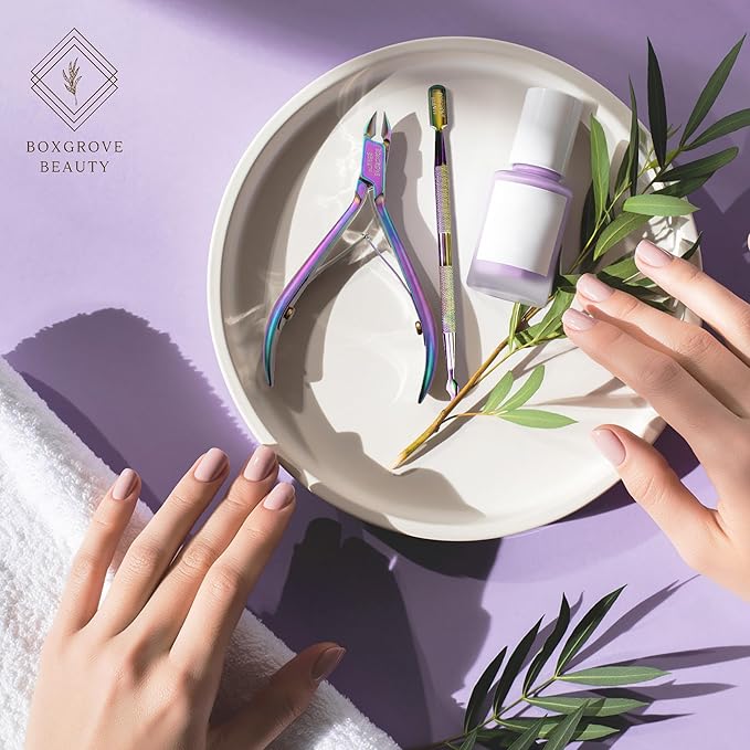 Professional Cuticle Cutter & Pusher Trimmer Manicure Tools with Double Spring ??Perfect Nail Care Tool for Manicure & Pedicure Beauty at Home/Spa/Saloon