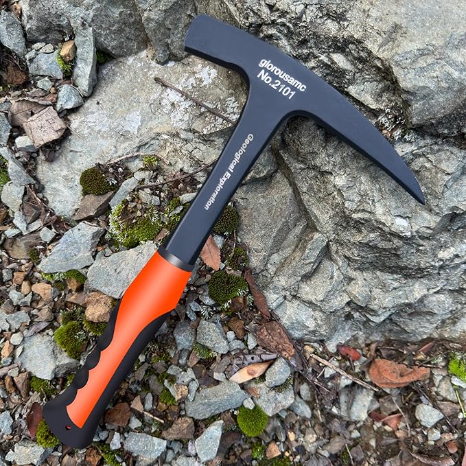 Rock Pick - 28 oz Geological Hammer with Pointed Tip-Masonry Hammer-081624
