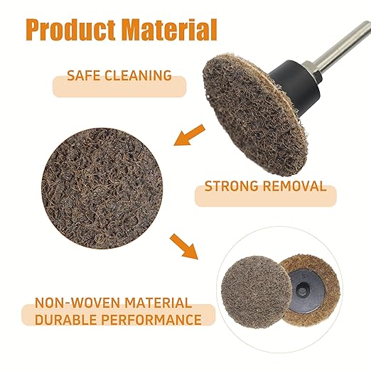 Merryland Surface Conditioning Disc 2 inch for Die Grinder, 2inch Mixed Quick Change Disc 25 Pack with 1/4 inch Shank, Sanding Disc Nylon Non-Woven Paint Rust Metal Steel Iron, DGTAA27C4