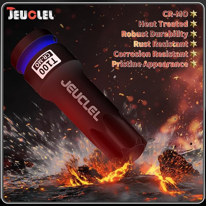 T100 Torx Bit Socket, 1/2" Drive Torx Star 6 Point Impact Bit Socket, 3-Inch, Cr-Mo Steel, Screwdriver Adapter for Electric Ratchet Wrenches Fastening Screws Hand Repair