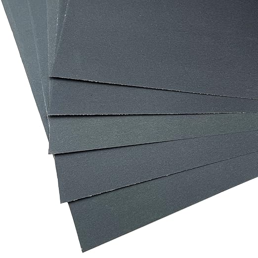 9 x 11 Inch 15pcs Wet Dry Sandpaper, 1000 Grit Waterproof Abrasive Sand Paper, Silicon Carbide Sandpaper Sheets for Metal Wood, Auto Polishing