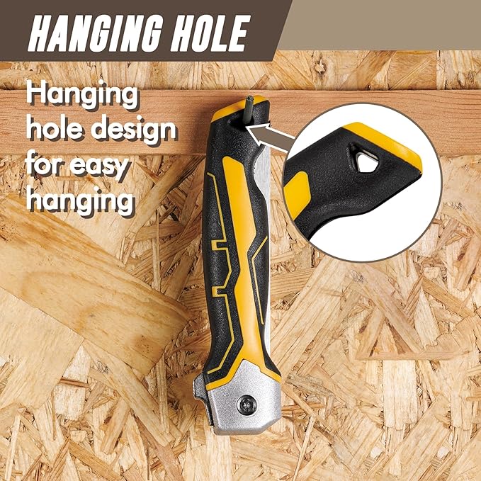 KATA Folding Drywall Jab Saw, Drywall knife with Soft Grip Handle, Keyhole Handsaw, Jab Saw with 7TPI Triple Teeth 65Mn Steel Sharp Blade for Wallboard, Plywood Sheetrock and PVC Cutting