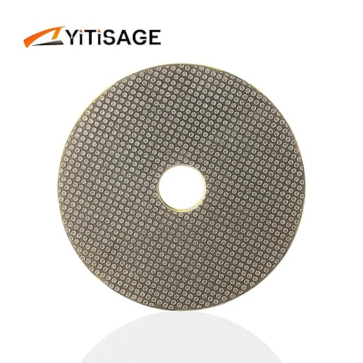 4 Inch Electroplated Diamond Grinding/Polishing Pads Sanding Granite Concrete Glass Metal Stone Grinding Disc(grit 120-1pc)