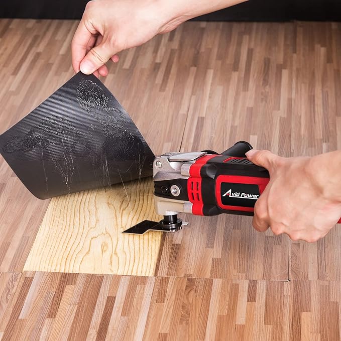 AVID POWER Oscillating Tool, 3.5-Amp Oscillating Multi Tool with 4.5째 Oscillation Angle, 6 Variable Speeds and 13pcs Saw Accessories, Auxiliary Handle and Carrying Bag