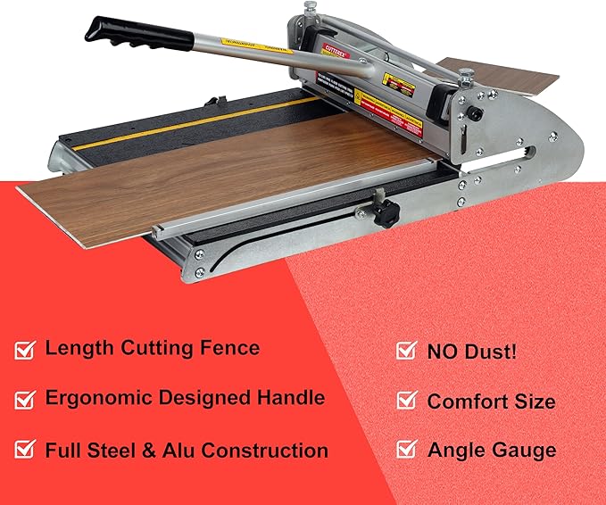 13 INCH 360° VINYL Floor Cutter for VCT, LVT, PVC, Rubber Floor and VINYL Plank
