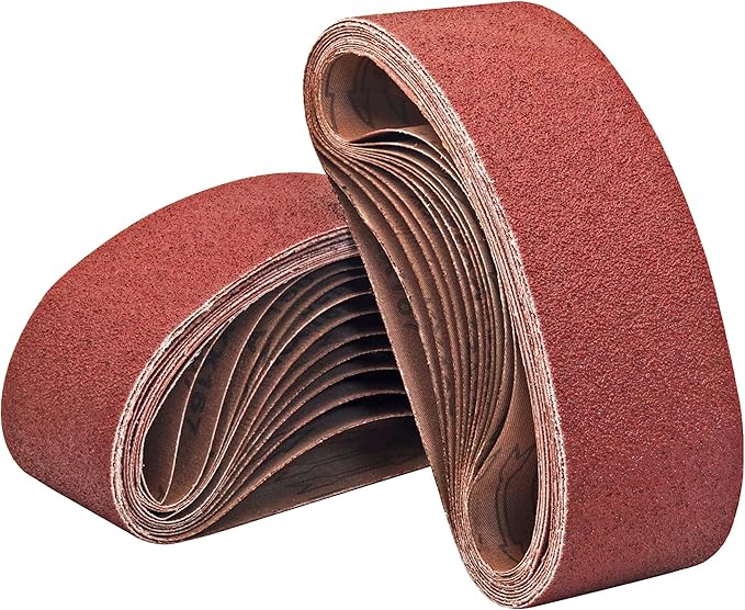 Taokyid 24 PCS 3x24 Sanding Belts, Sandpaper for 3 x 24 Inch Belt Sander,6 Each of 40 80 120 240 Grits
