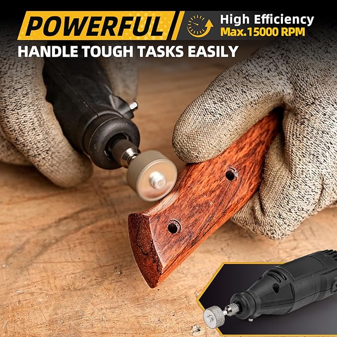 Sanding Bits for Dremel Rotary Tool竊똆rinding Stone Diamond Sanding Drill Bits with 1/8" Shank - General Purpose - 150 Grit 1 Pack