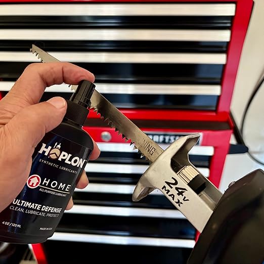 HOPLON Home Precision Lubricant Solution ??100% Synthetic Oil for Serious DIYers ??Instantly Silences Squeaks, Hinges, Garage & Sliding Doors ??Low-Odor, Long-Lasting with Sprayer & Precision Needle