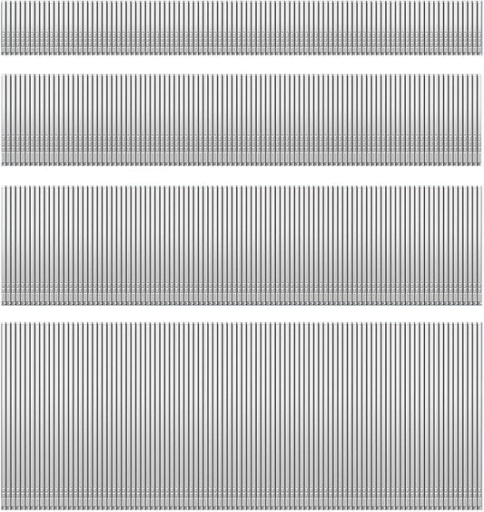 HW HAMWOO 18 Gauge 304 Stainless Steel Brad Nails,18 GA Nail Gun Nails Assorted, Suitable for Most Brand of 18 Gauge Pneumatic and Electric Brad Nailer(2",1-1/4",1",5/8")