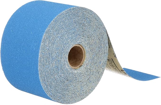 3M Stikit Blue Abrasive Sheet Roll, 36217, No Hole, 2.75 in x 20 yd, 80+ Grade, Automotive Sanding Roll Sandpaper for Coating Removal, Body Repair, Auto Sanding