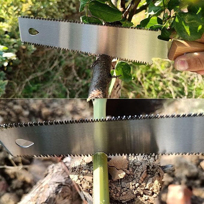 Hand Saw - 6 in Japanese Pull Saw with Flexible Exchangable SK5 Blade for Woodworking, Garden Trim, DIY