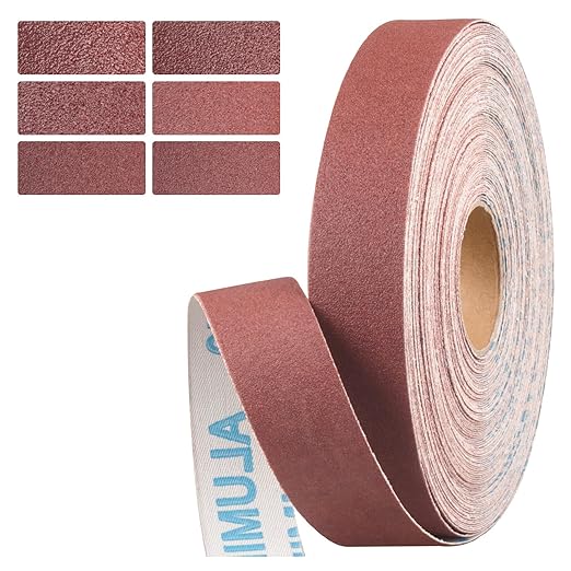 150 Grit Continuous Sandpaper Roll,1" x 32.12 Feet Emery Cloth Roll for Metalworking, Home Improvement, Sanding Automotive Plumbing