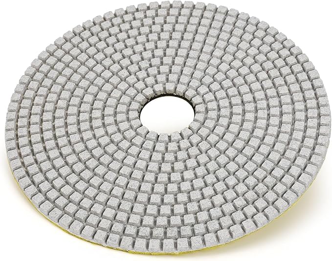 Casaverde Grit 100 Diamond Polishing Pads 7 Inch,Granite Diamond Pads for Concrete Terrazzo Travertine Marble Floor Edges Polish