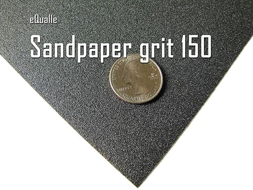 150 Grit Sandpaper Sheets 50 Pack 9x11 in ??Medium Silicon Carbide for Fine Wood Prep, Paint Sanding, Light Rust Cleaning ??Lija para Carpinter챠a y Acero, Grano 150, Reforzada, USO Profesional