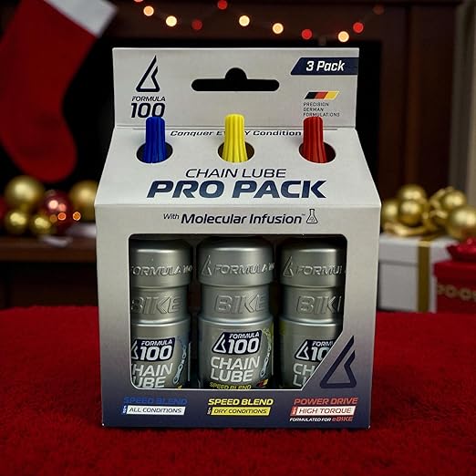 Chain Lube Pro Pack with All Conditions, Dry Conditions, & eBike Lubricant ??Collection of Lubricant for Bicycles & Electric Bikes ??Protects Against Wear & Corrosion ??Three 50ml Bottles