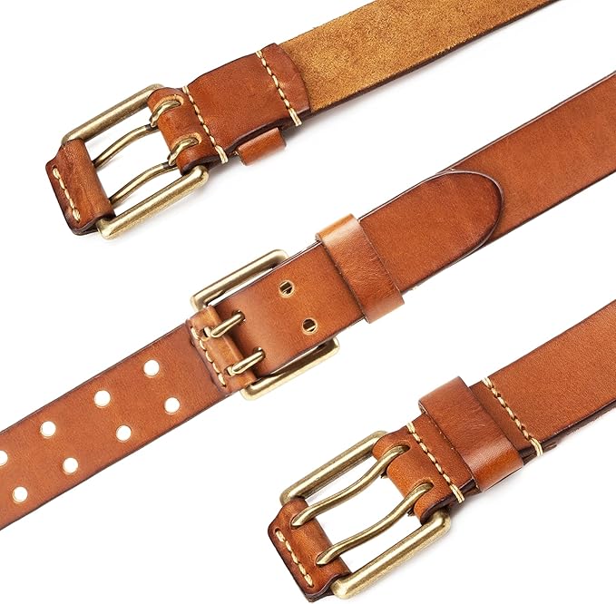 Thicken Full Grain Leather Mens Belt Heavy Duty Mens Work Belt Mens Belt High Hardness Buckle Packed In Gift Box
