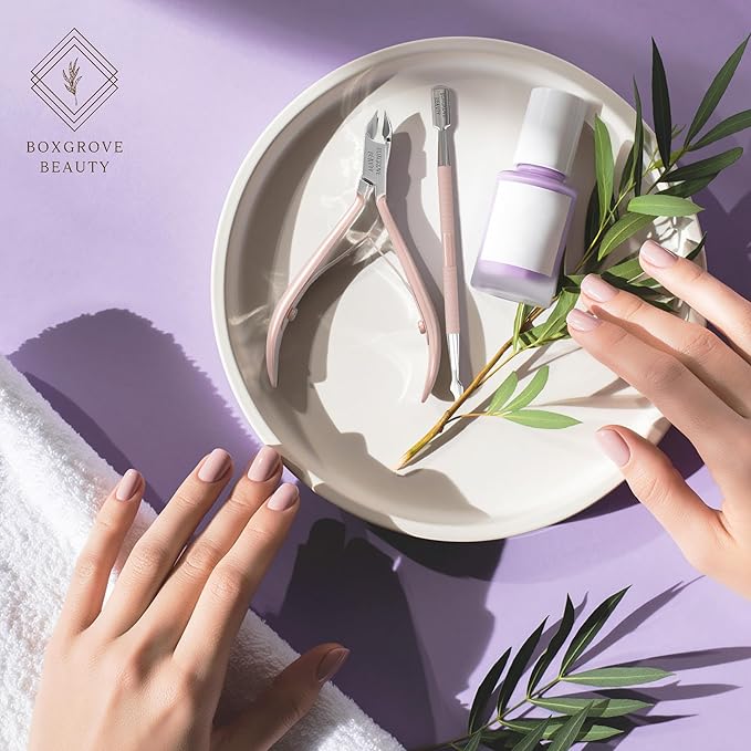 Professional Cuticle Cutter & Pusher Trimmer Manicure Tools with Double Spring ??Perfect Nail Care Tool for Manicure & Pedicure Beauty at Home/Spa/Saloon