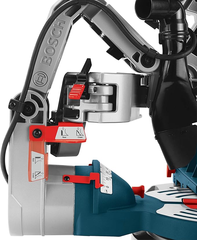 BOSCH CM10GD Compact Miter Saw - 15 Amp Corded 10 Inch Dual-Bevel Sliding Glide Miter Saw with 60-Tooth Carbide Saw Blade